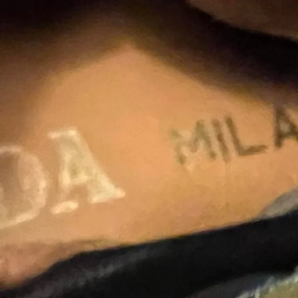 90s Navy Prada suede Lace-Up Women's Boots - Picture 4 of 5